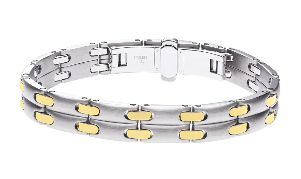 pequignet-bracelet-bijou-moorea-bracelet-acier-et-or-jaune-serti-de-diamant-con- image 1