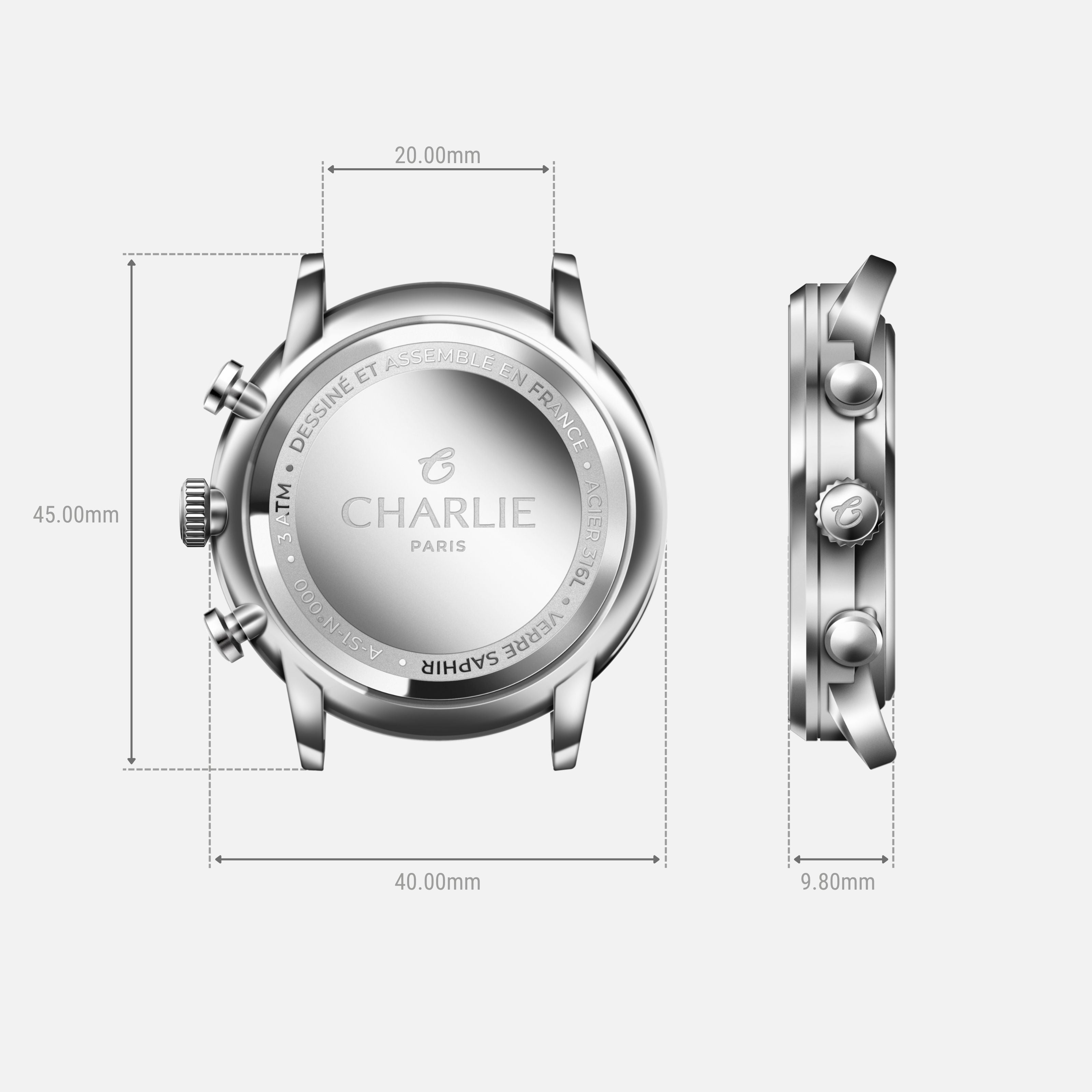 charlie-paris-horizon-chronographe-montre-quartz-40mm-iced-blue image 2