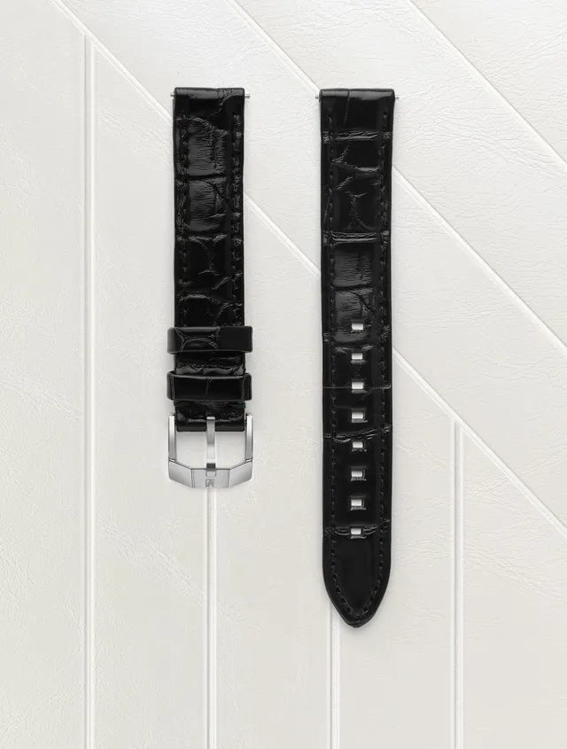 march-la-b-bracelet-alligator-noir-14mm image 1