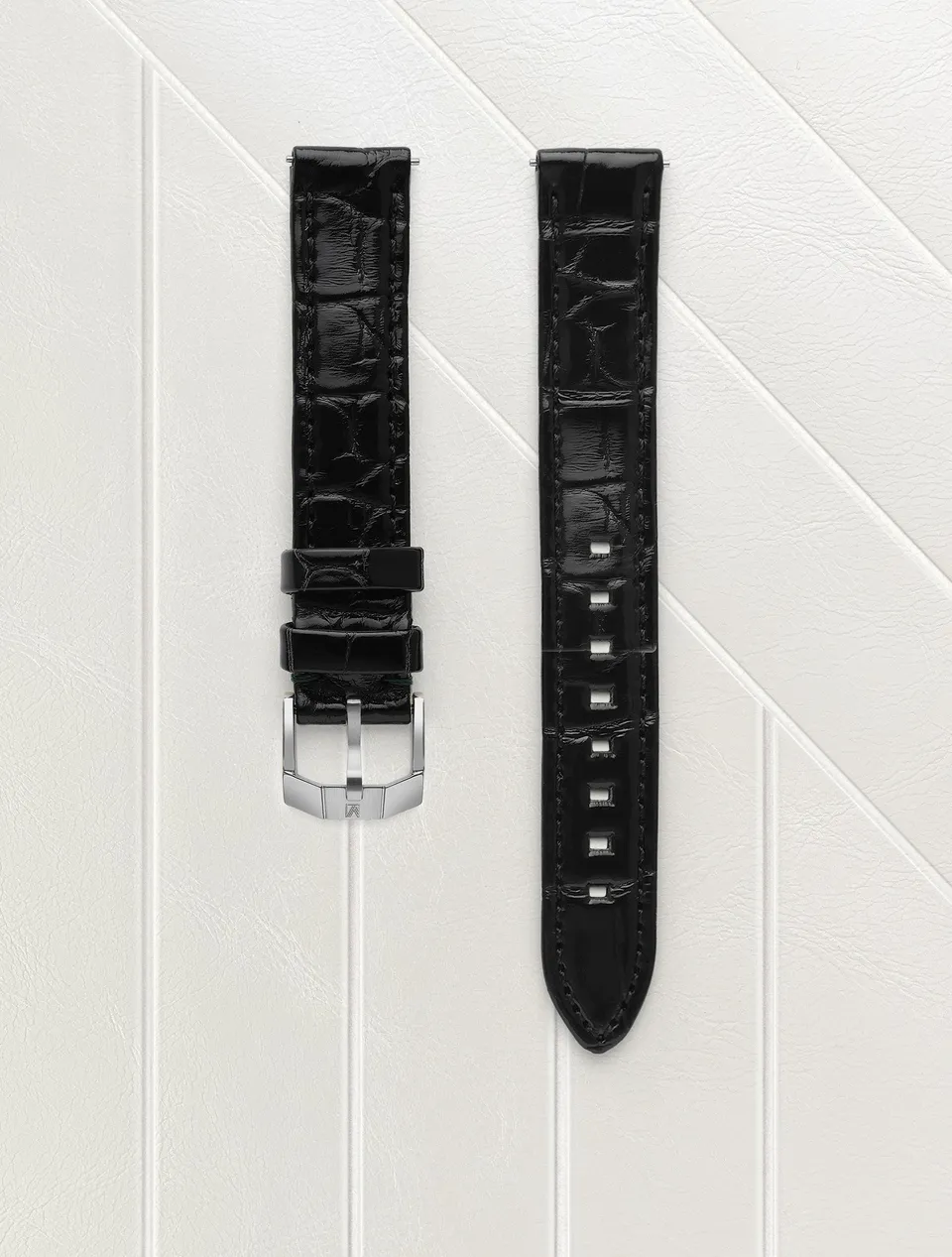 march-la-b-bracelet-alligator-noir-14mm image 1