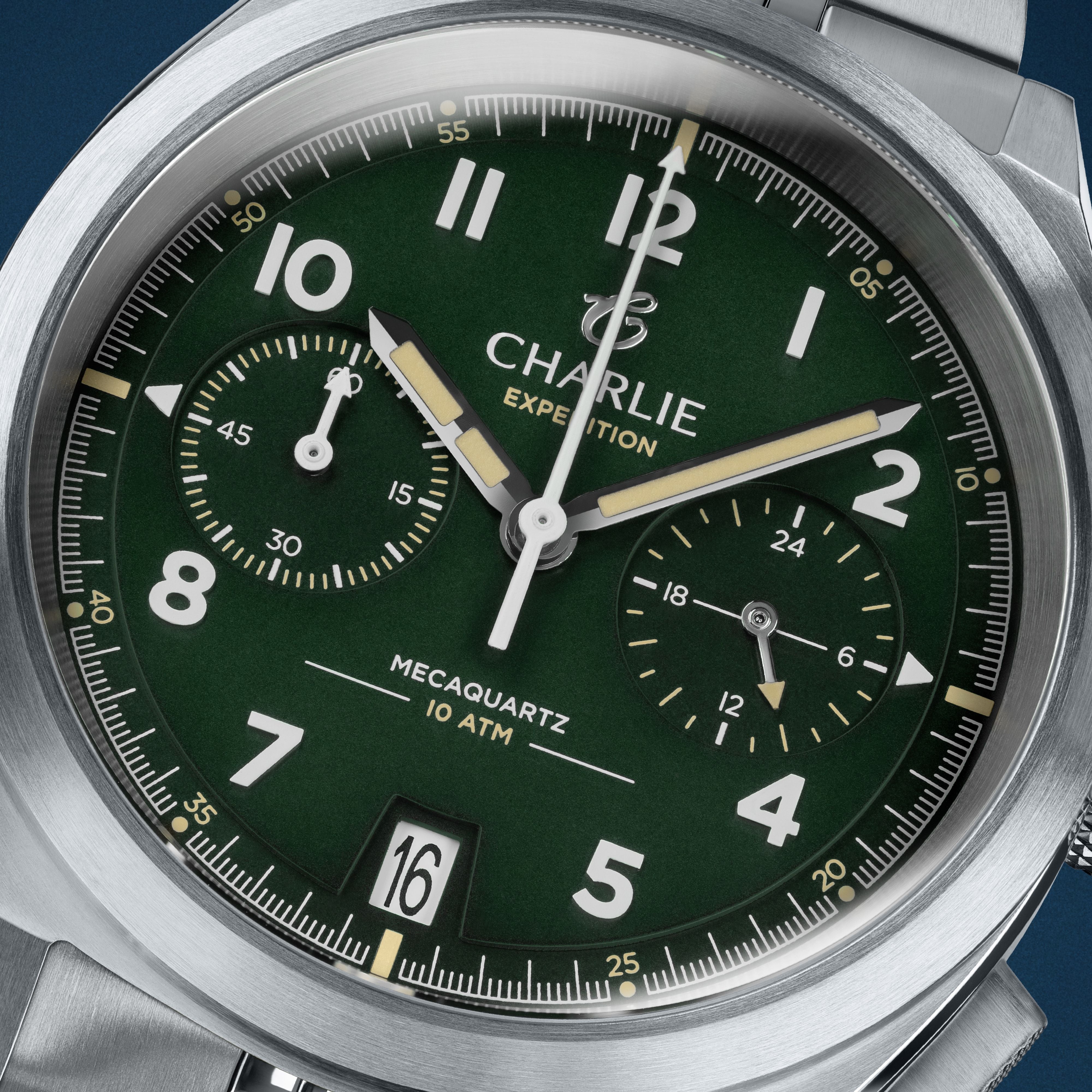 charlie-paris-gr-chronographe-montre-homme-39mm-cadran-vert image 6