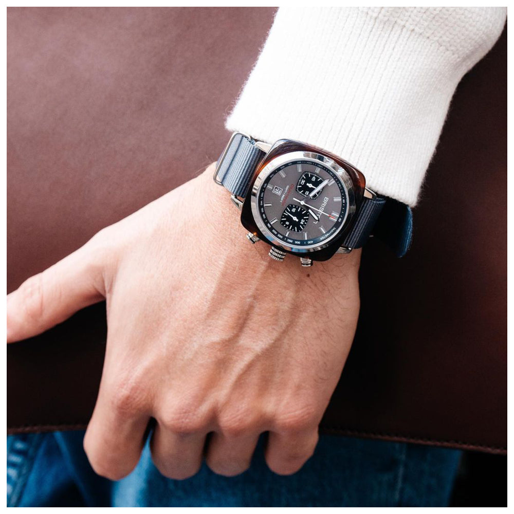 briston-clubmaster-sport-montre-chronographe-42-mm-gris image 2