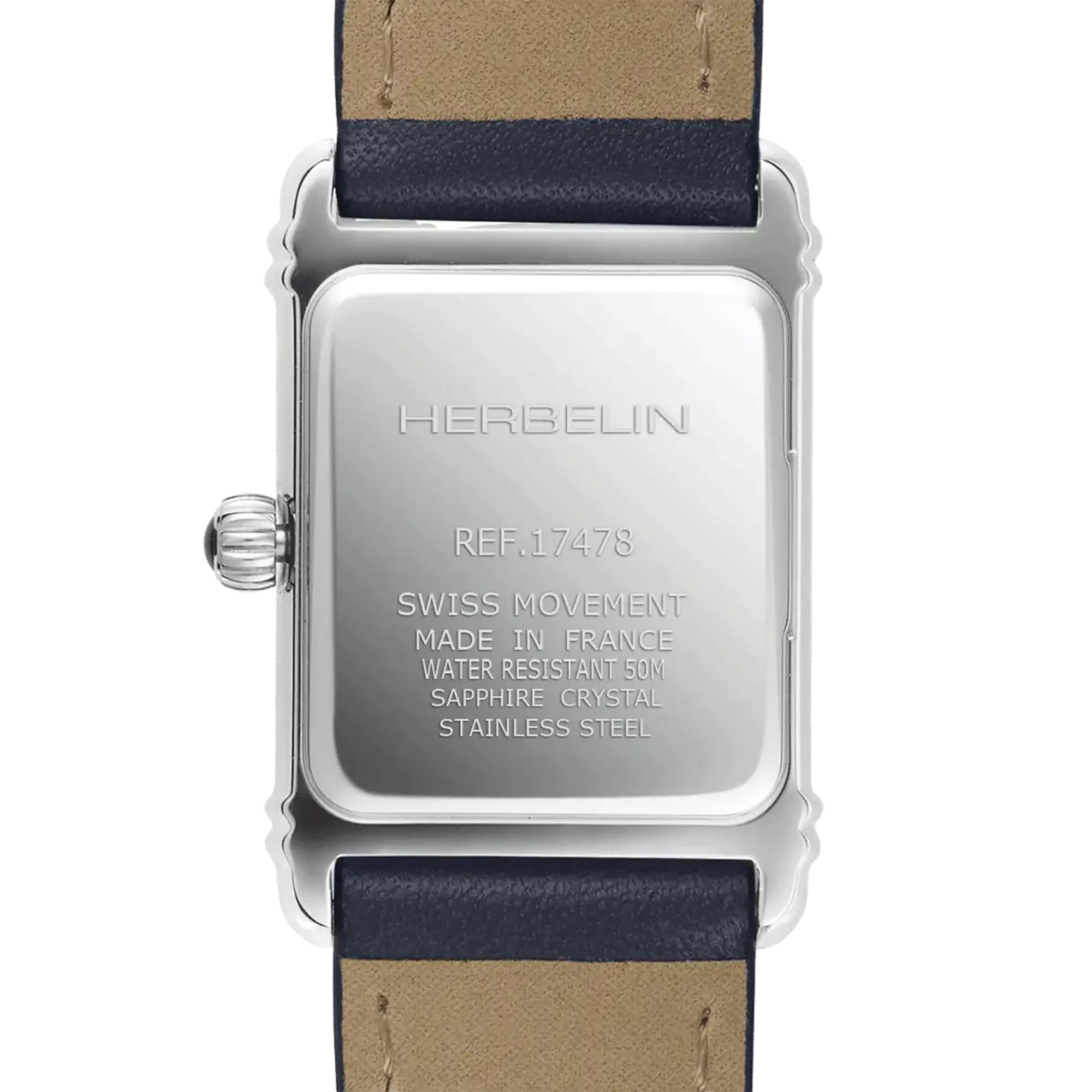 herbelin-art-d-co-montre-quartz-femme-acier-noir image 4