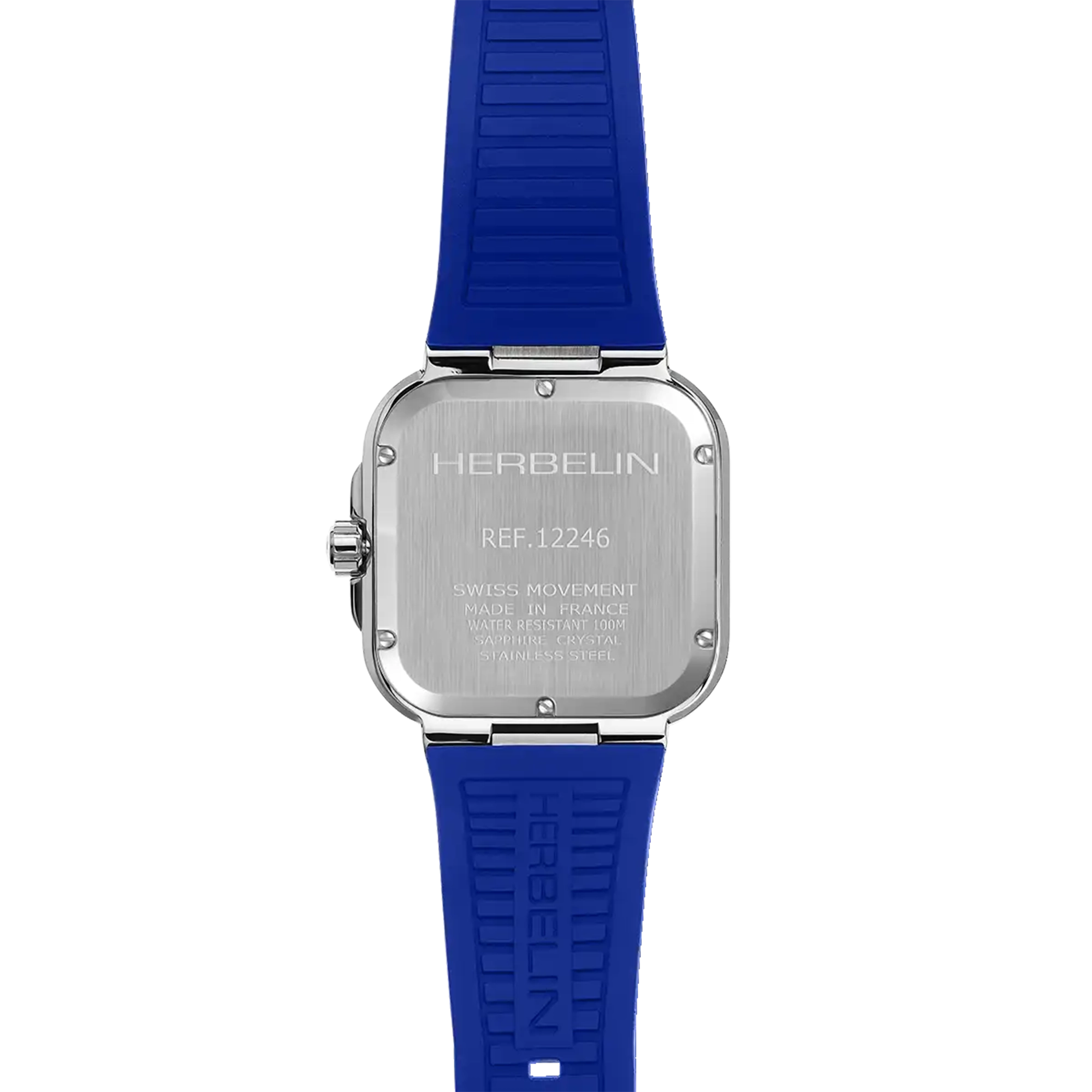 herbelin-cap-camarat-square-quartz-bleu-fkm-bleu image 4