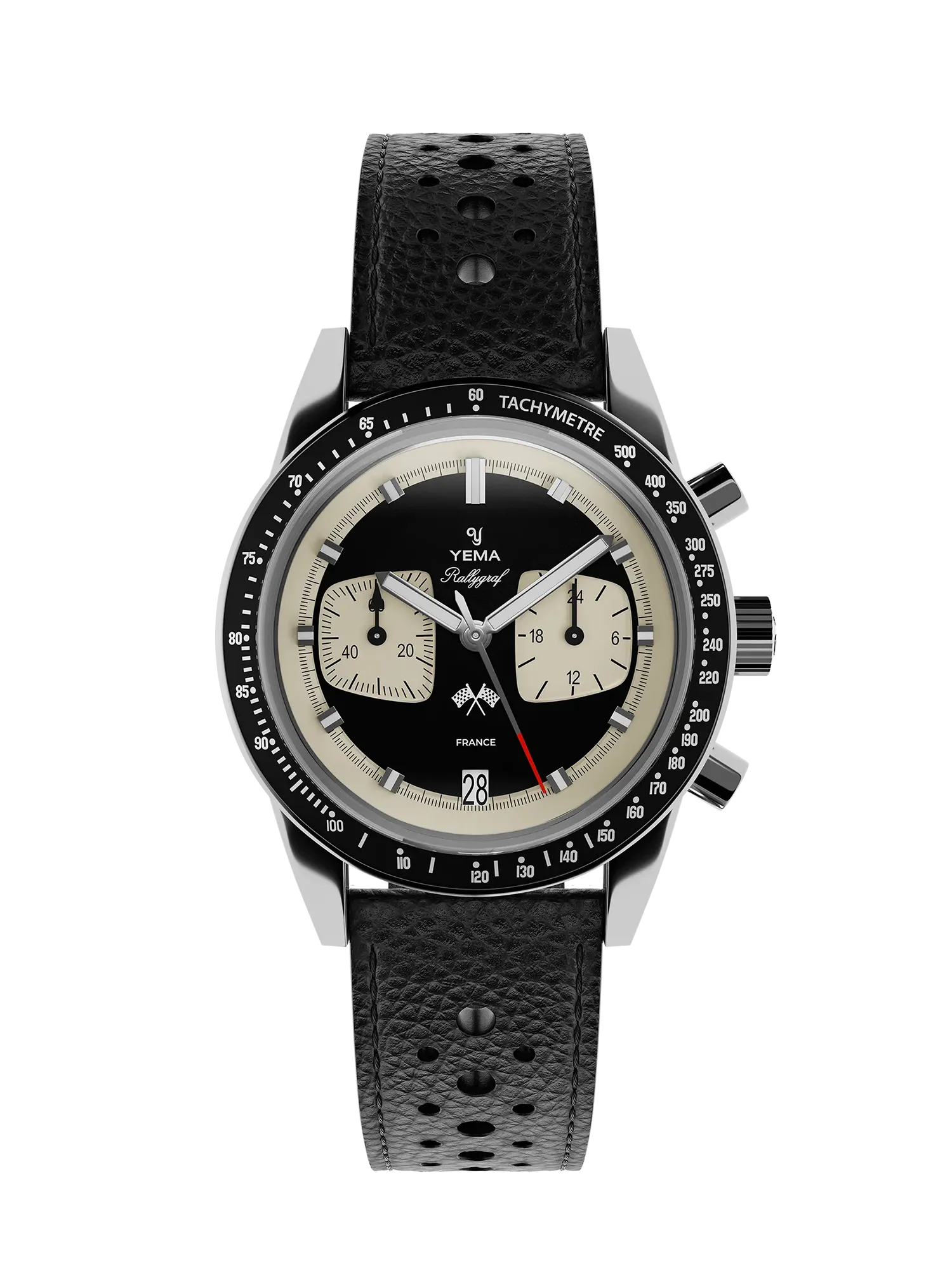 yema-rallygraf-meca-quartz-reverse-panda-chronographe image 1