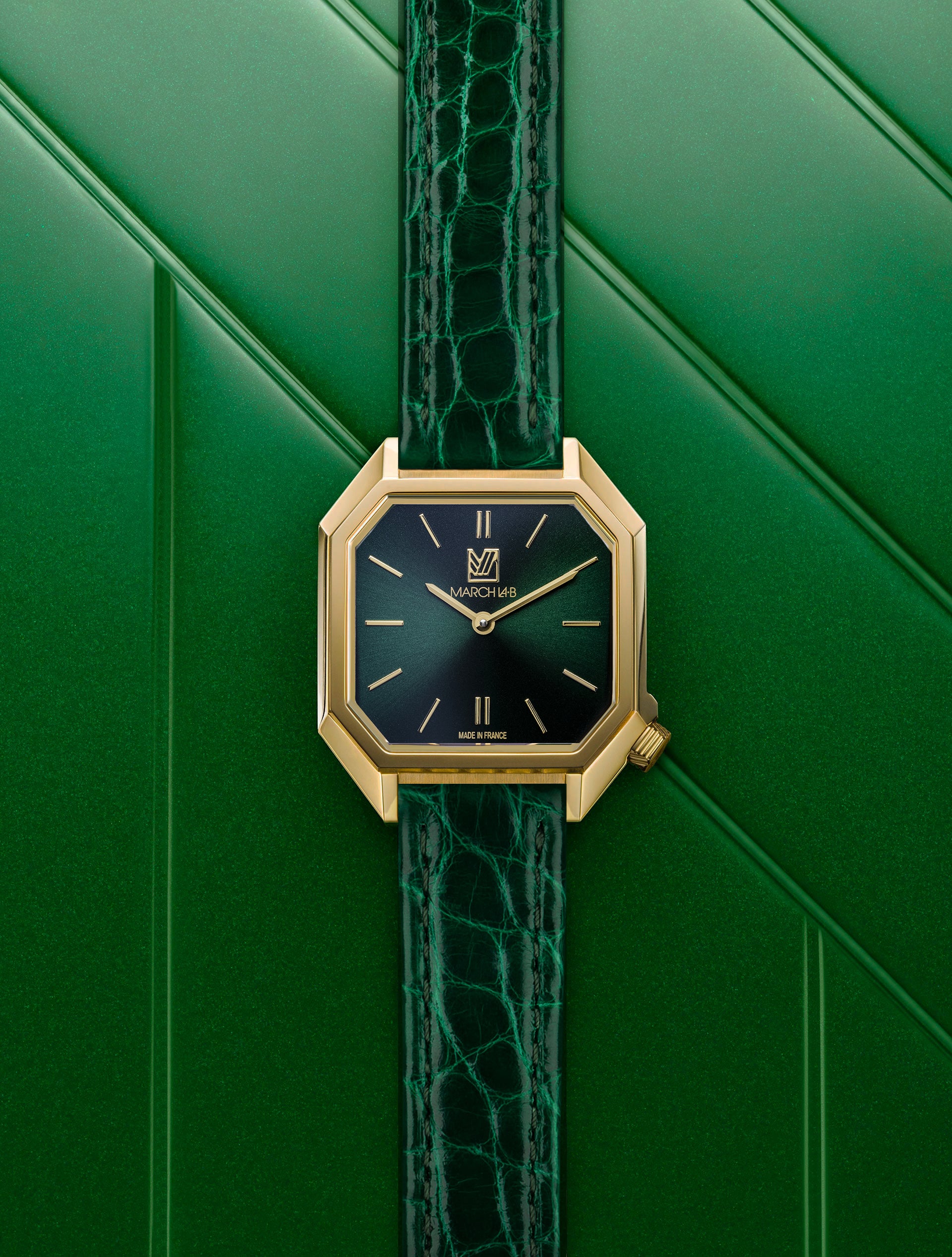 march-la-b-milady-mansart-emerald-28-mm-montre-femme-quartz-suisse image 3