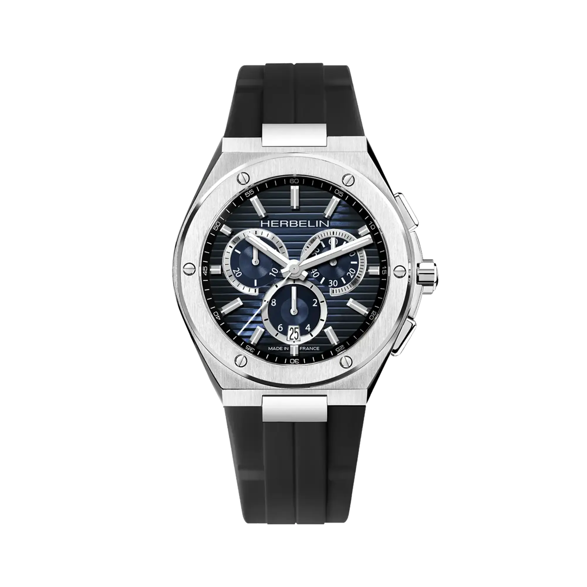 herbelin-cap-camarat-chronographe-quartz-noir-et-bleu-fkm image 1