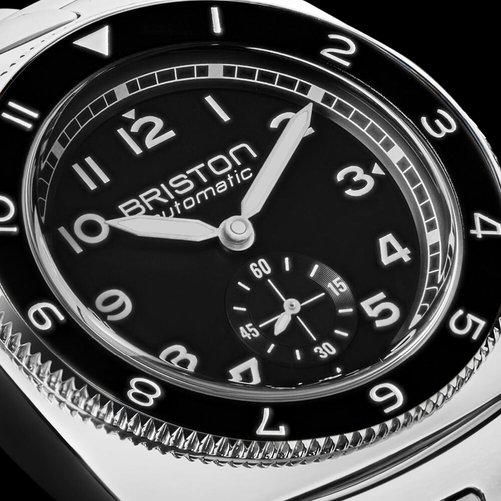 briston-clubmaster-legend-petite-seconde-automatique-39-mm-noir-acier-fkm image 2