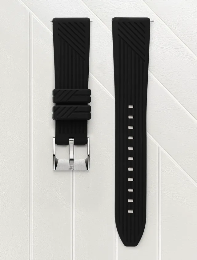 march-la-b-bracelet-silicone-signature-noir-20-mm image 1