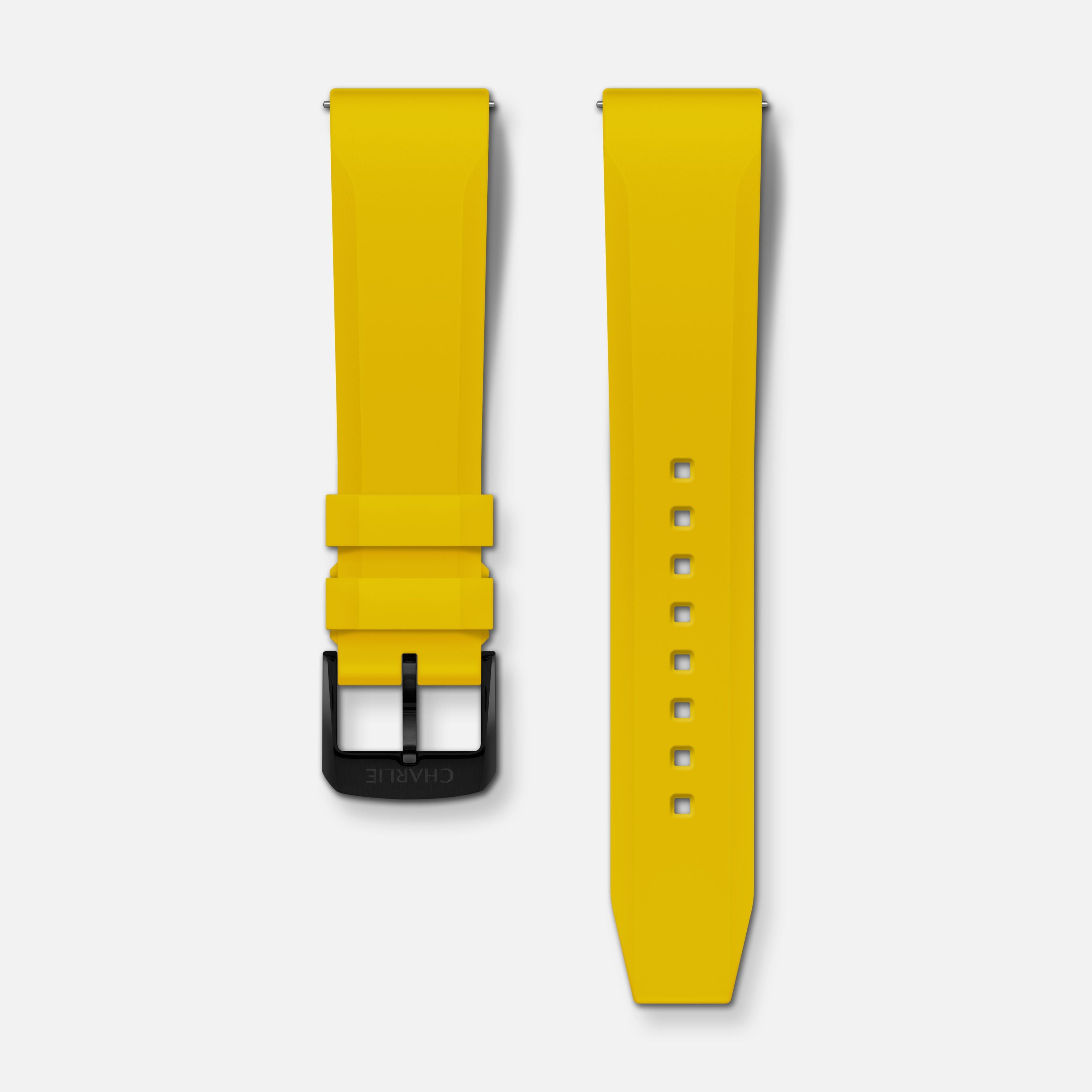 charlie-paris-bracelet-caoutchouc-nbr-20mm-jaune image 4