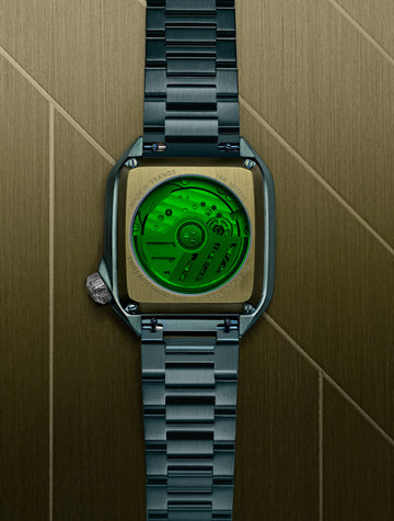 march-la-b-am2-slim-automatique-corporate-36mm-vert-homme image 3
