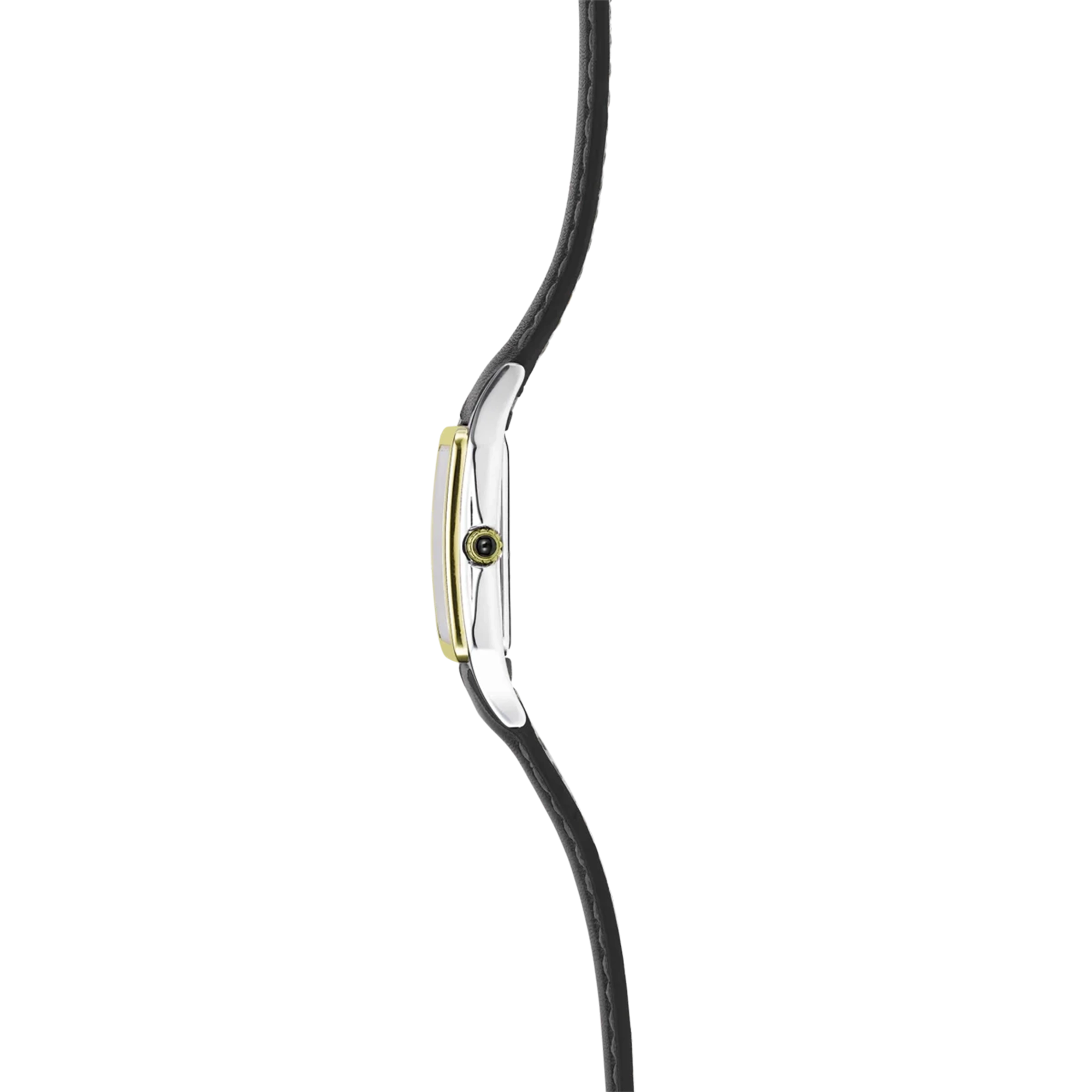 herbelin-luna-quartz-bicolore-cuir-noir-femme image 3