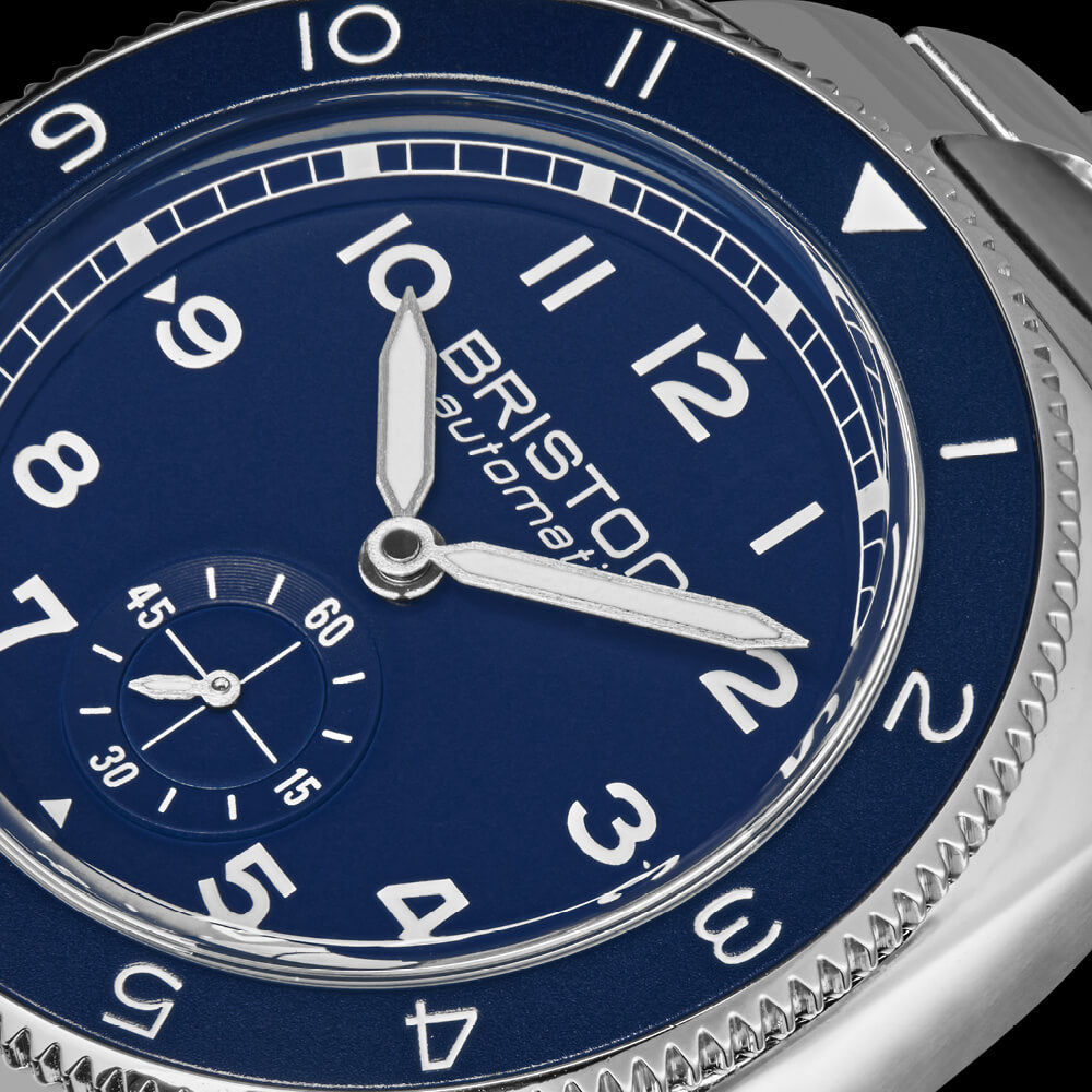 briston-clubmaster-legend-petite-seconde-automatique-39-mm-bleu-acier image 2