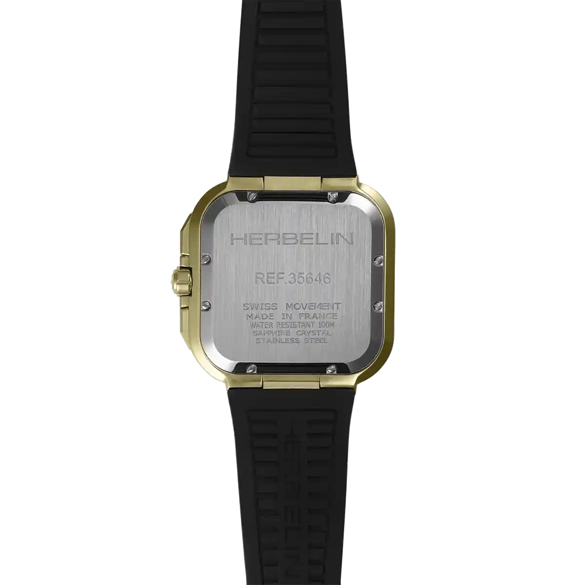herbelin-cap-camarat-square-montre-homme-chronographe-quartz-40-5-mm-acier-bicol image 4