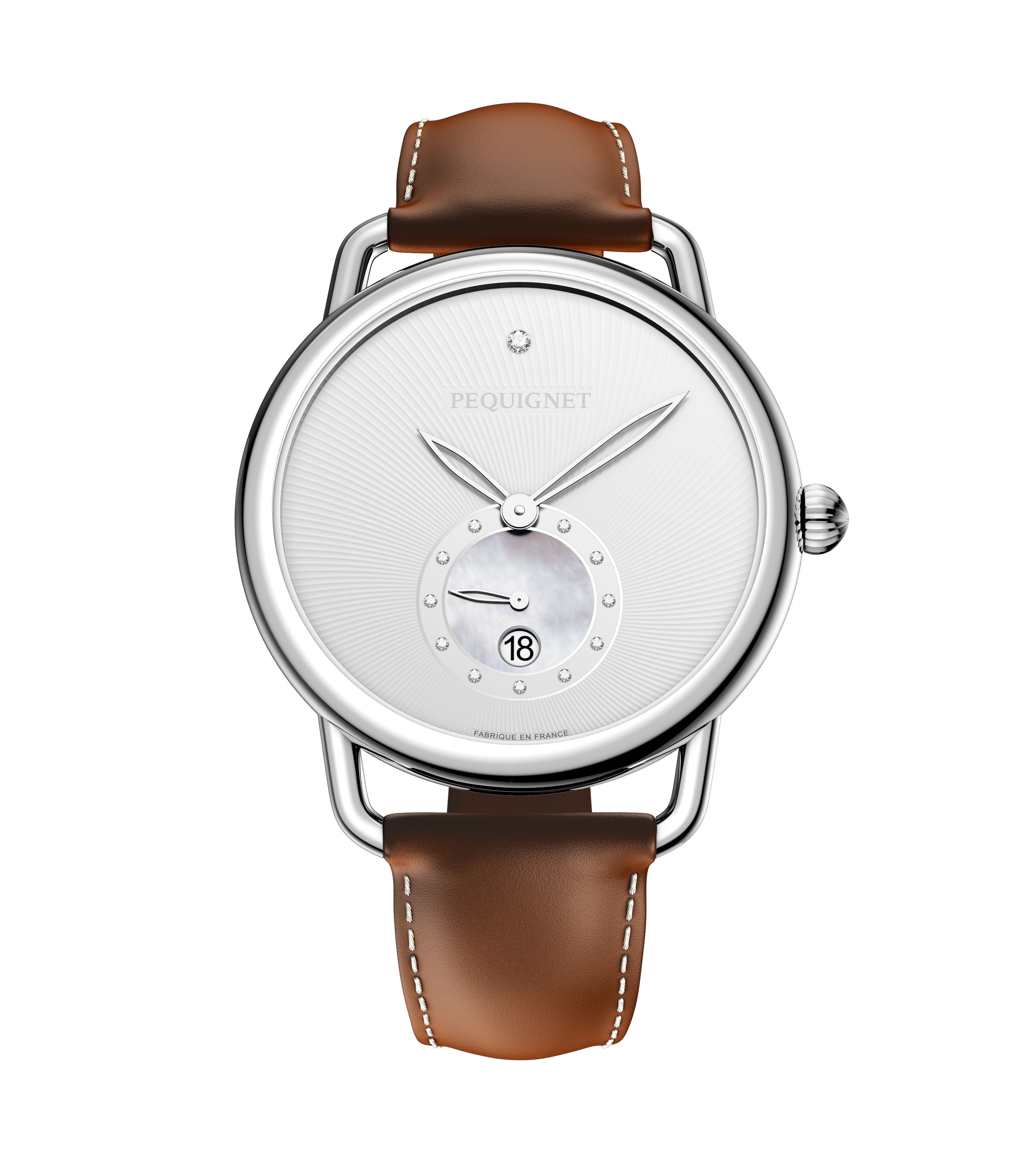 pequignet-equus-origine-montre-quartz-cadran-argent-bracelet-acier image 4