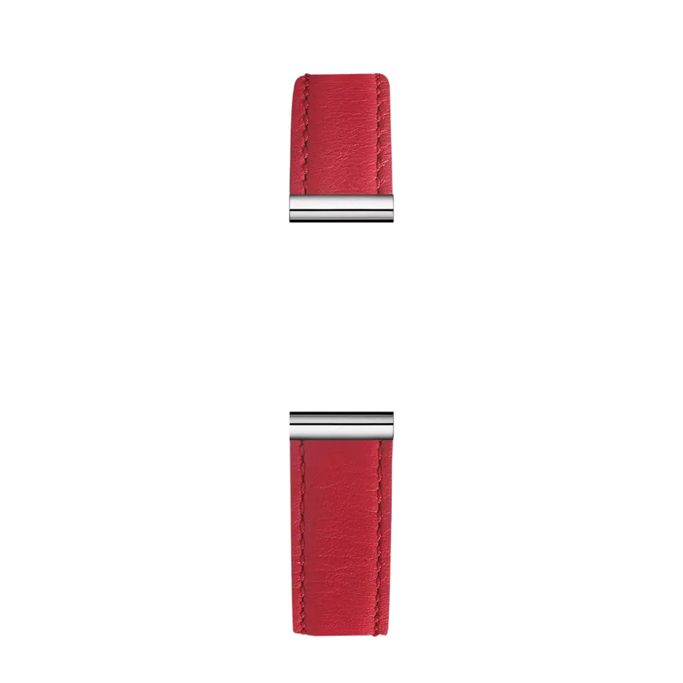 herbelin-antar-s-bracelet-simple-cuir-lisse-rouge-coquelicot image 1