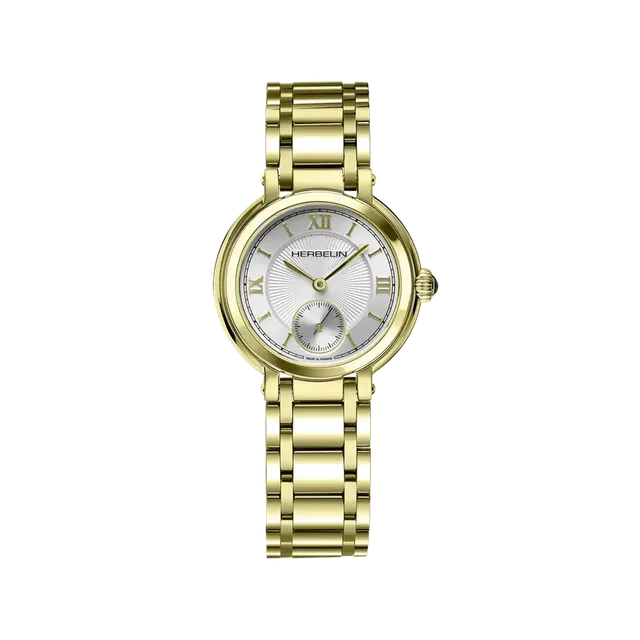 herbelin-galet-montre-femme-petite-seconde-pvd-or-jaune image 1
