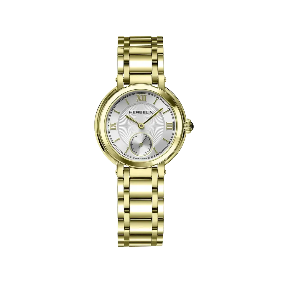 herbelin-galet-montre-femme-petite-seconde-pvd-or-jaune image 1