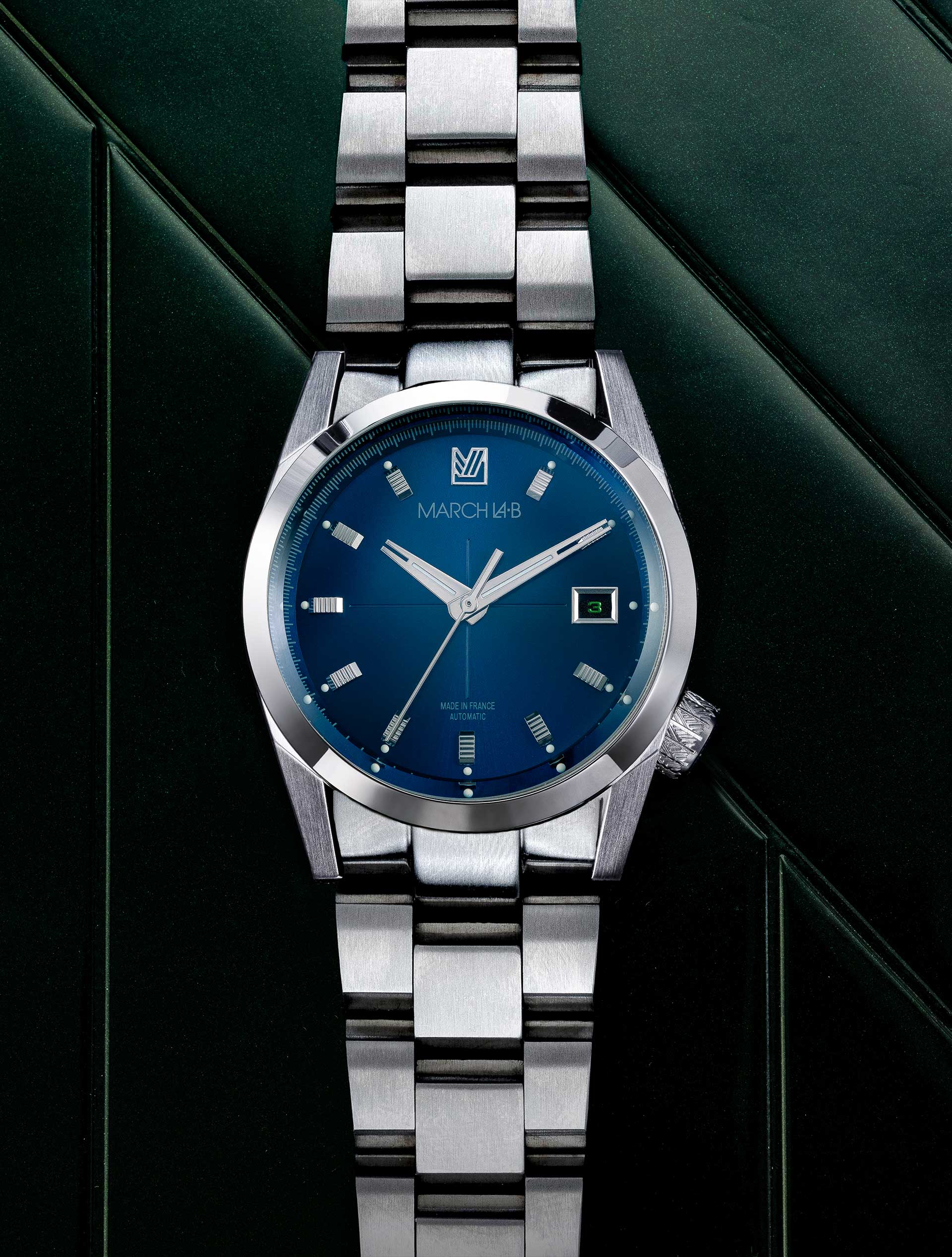 march-la-b-am89-automatique-ocean-38-mm-montre-homme-ronde-bleue image 1