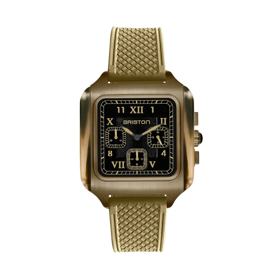briston-streamliner-kennedy-chrono-jungle-38-5-mm-montre-quartz-pvd-kaki image 1