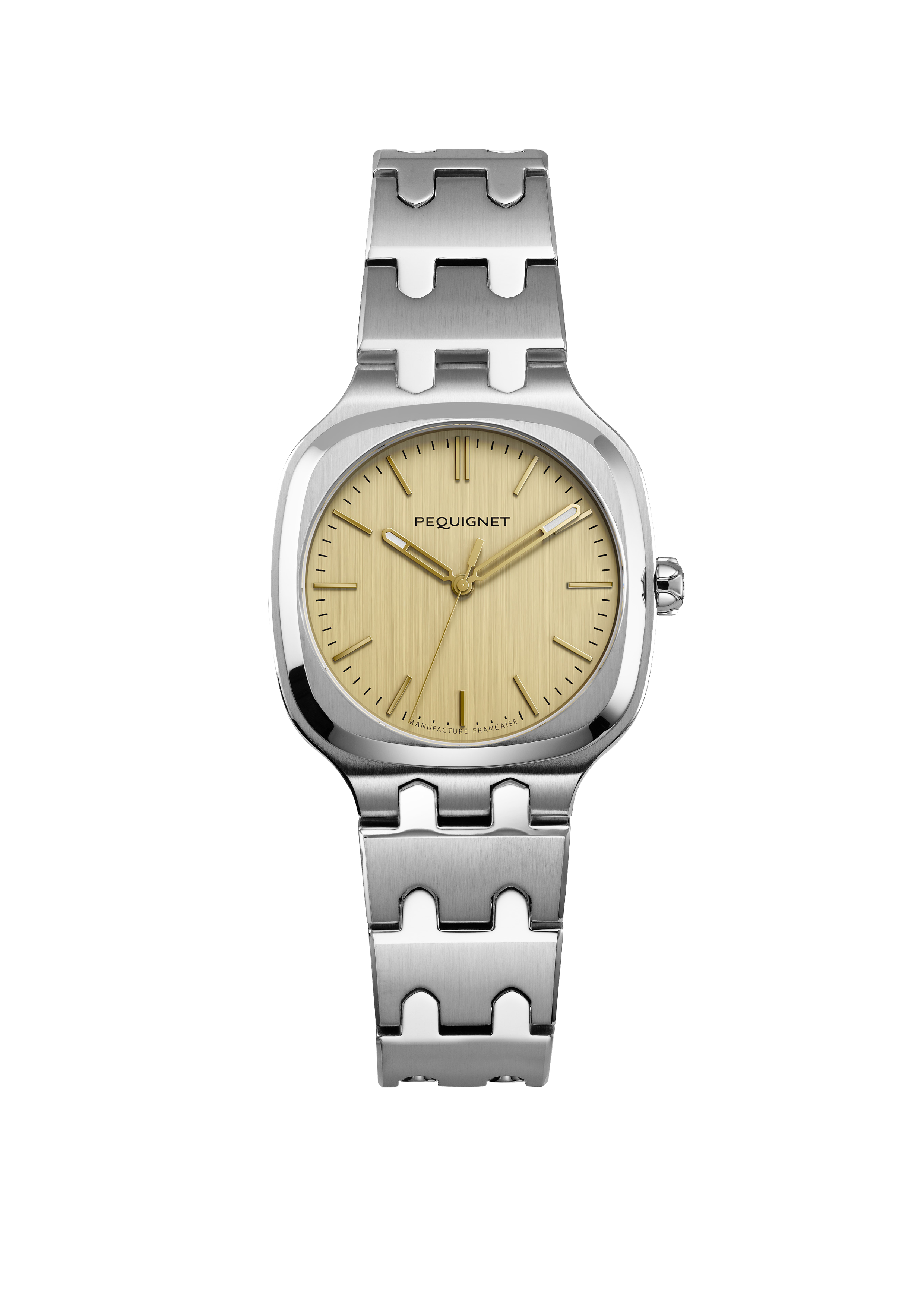 pequignet-concorde-30-mm-quartz-mixte-cadran-dor-acier image 1