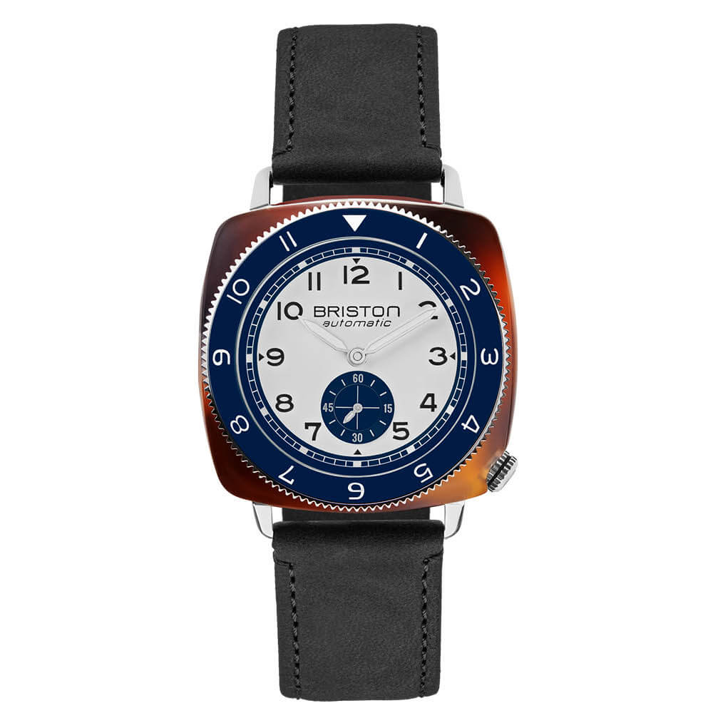 briston-clubmaster-legend-petite-seconde-automatique-39-mm-blanc-bleu image 1