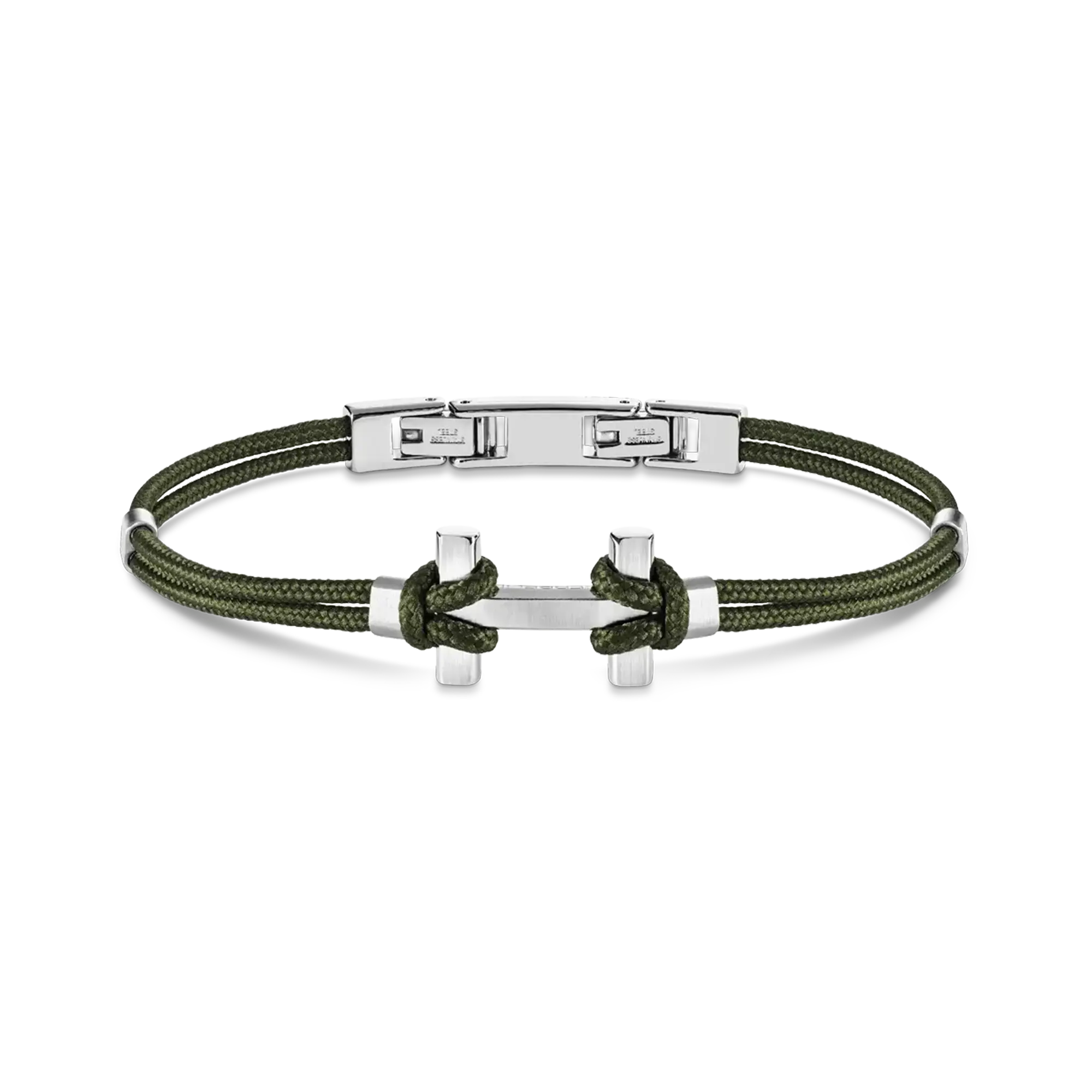 herbelin-amarrage-bracelet-homme-acier-et-nylon-kaki image 1