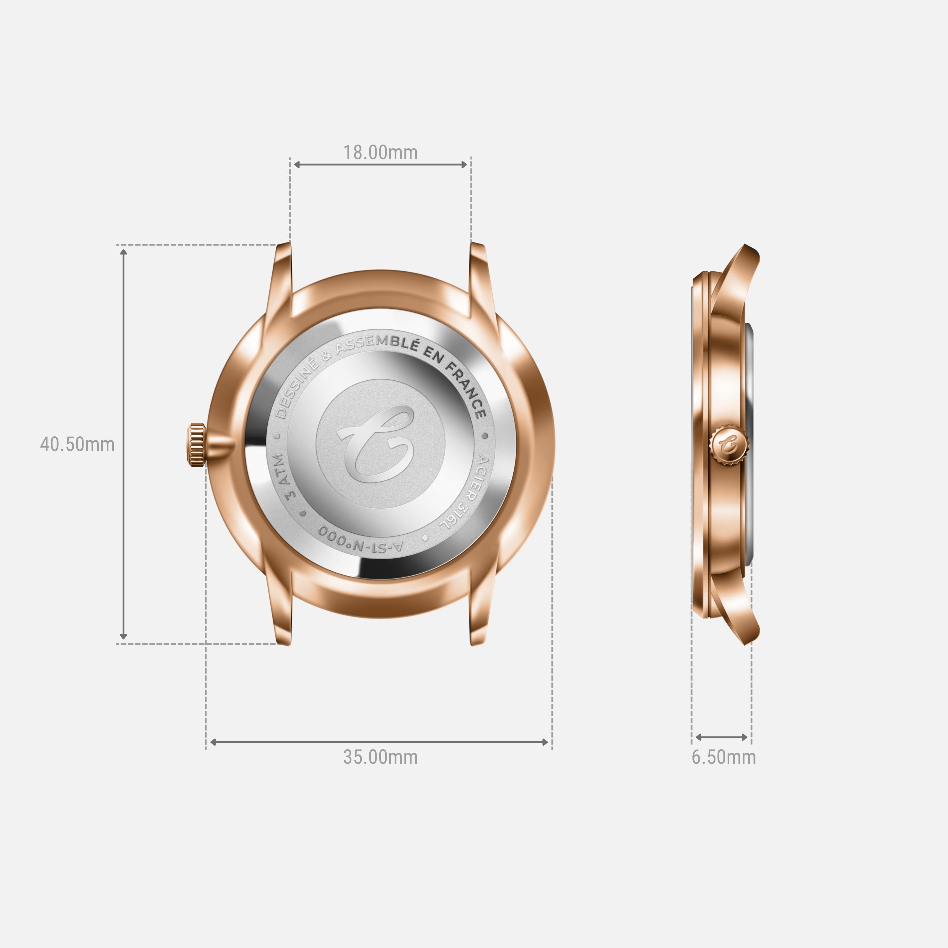 charlie-paris-sully-35-dor-rose-montre-femme-quartz-35-mm image 4