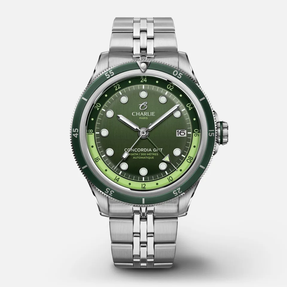 charlie-paris-concordia-gmt-montre-automatique-40mm-sauge image 1
