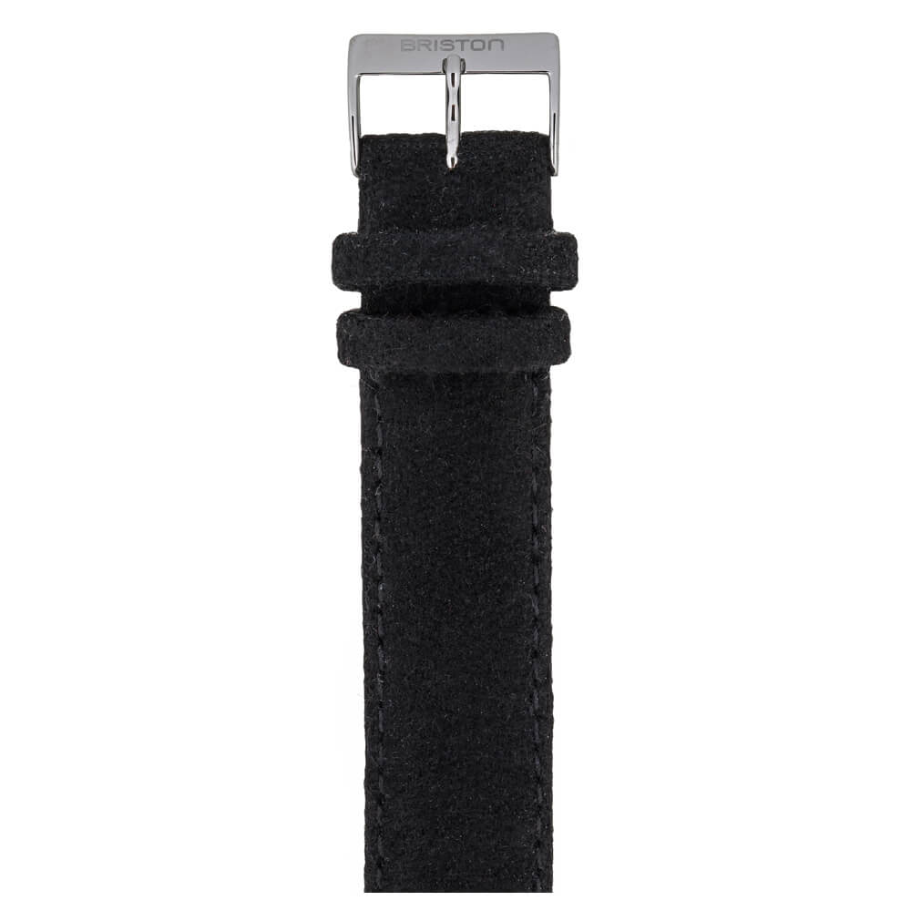 briston-clubmaster-classic-bracelet-flanelle-20-mm-noir image 1