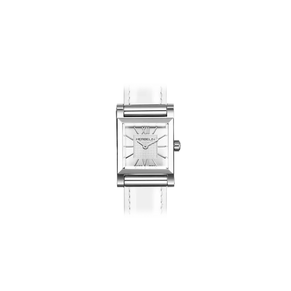 herbelin-antar-s-carr-index-acier-montre-femme-quartz image 1