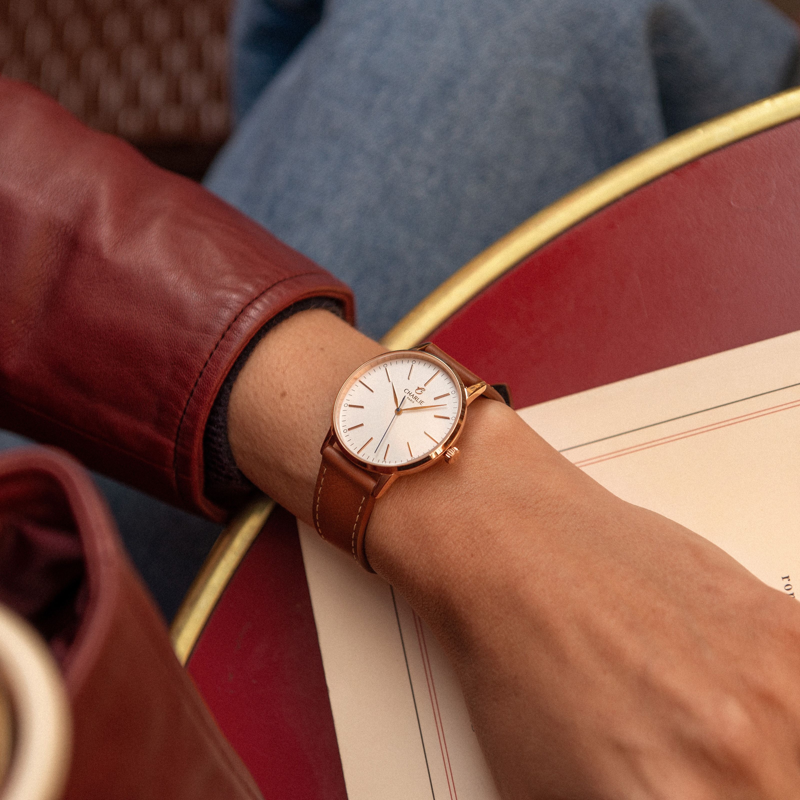 charlie-paris-sully-35-dor-rose-montre-femme-quartz-35-mm image 6