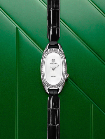 march-la-b-oblongue-diamants-20-mm-cadran-acier-femme image 2
