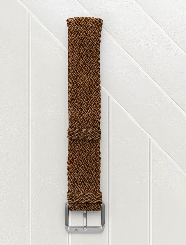 march-la-b-bracelet-tissus-perlon-camel-20mm image 1
