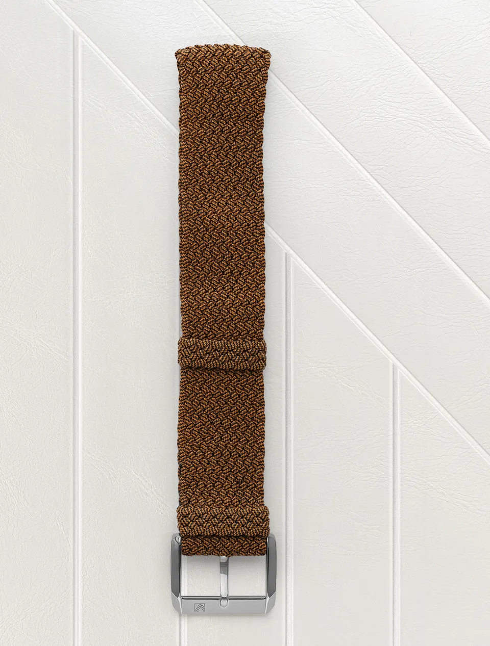 march-la-b-bracelet-tissus-perlon-camel-20mm image 1