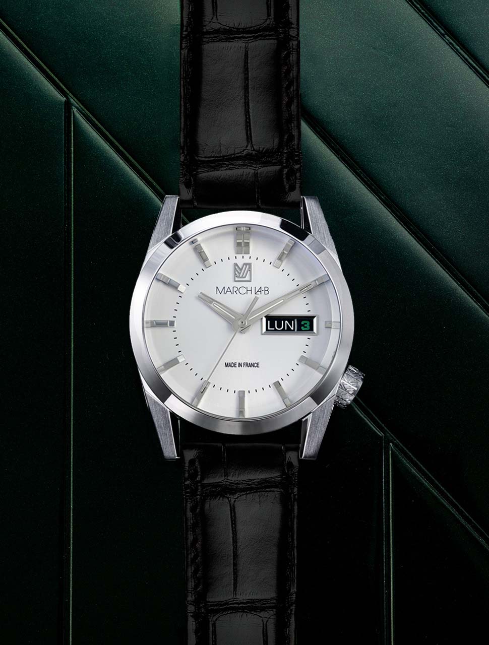 march-la-b-am89-electrique-montre-fran-aise-38-mm-cadran-blanc image 3
