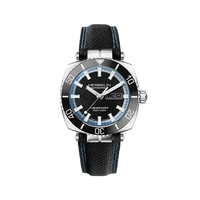 herbelin-newport-diver-automatique-montre-plong-e-rehaut-bleu-homme image 1