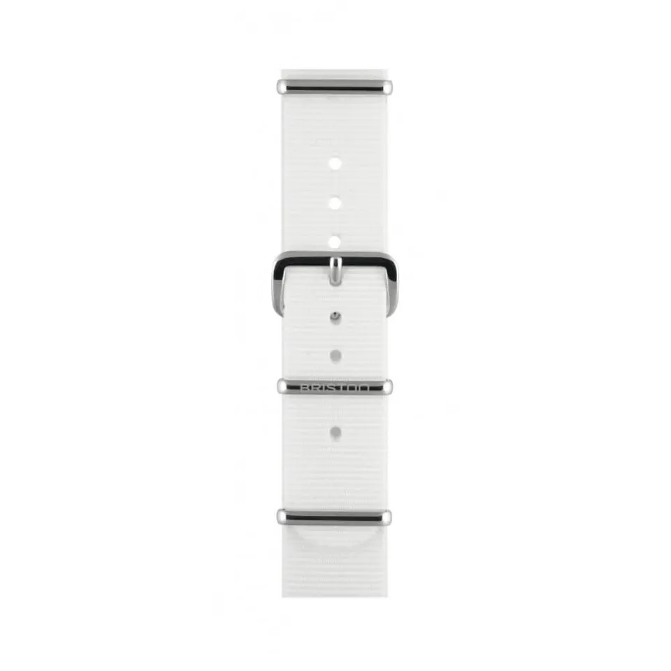 briston-clubmaster-classic-bracelet-nato-nylon-blanc-18-mm image 1