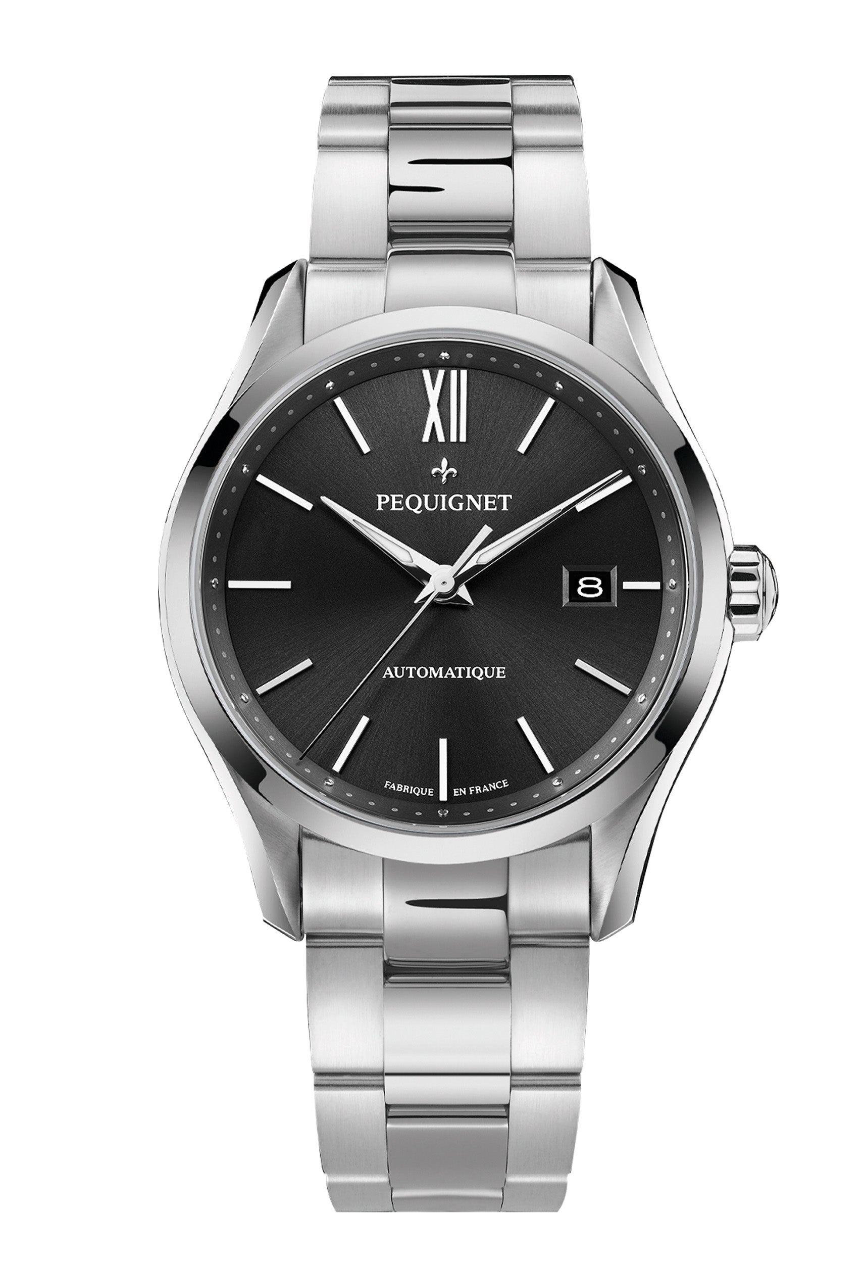 pequignet-l-gance-montre-homme-noire-date-automatique image 3