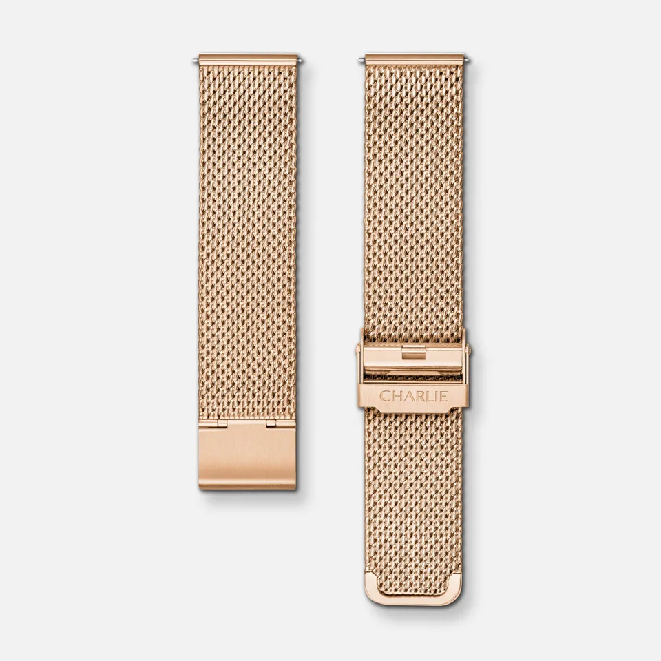 charlie-paris-bracelet-maille-milanaise-dor-rose-20mm image 1