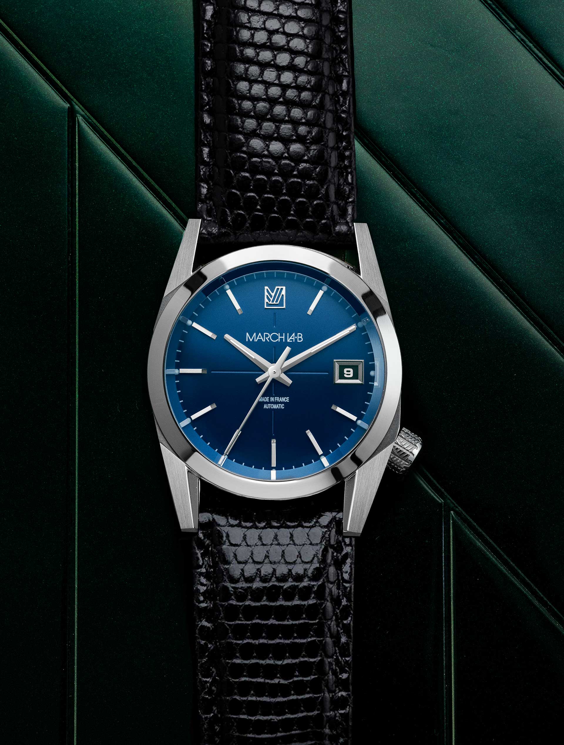 march-la-b-am69-automatique-navy-montre-classique-36-mm-bleue image 3