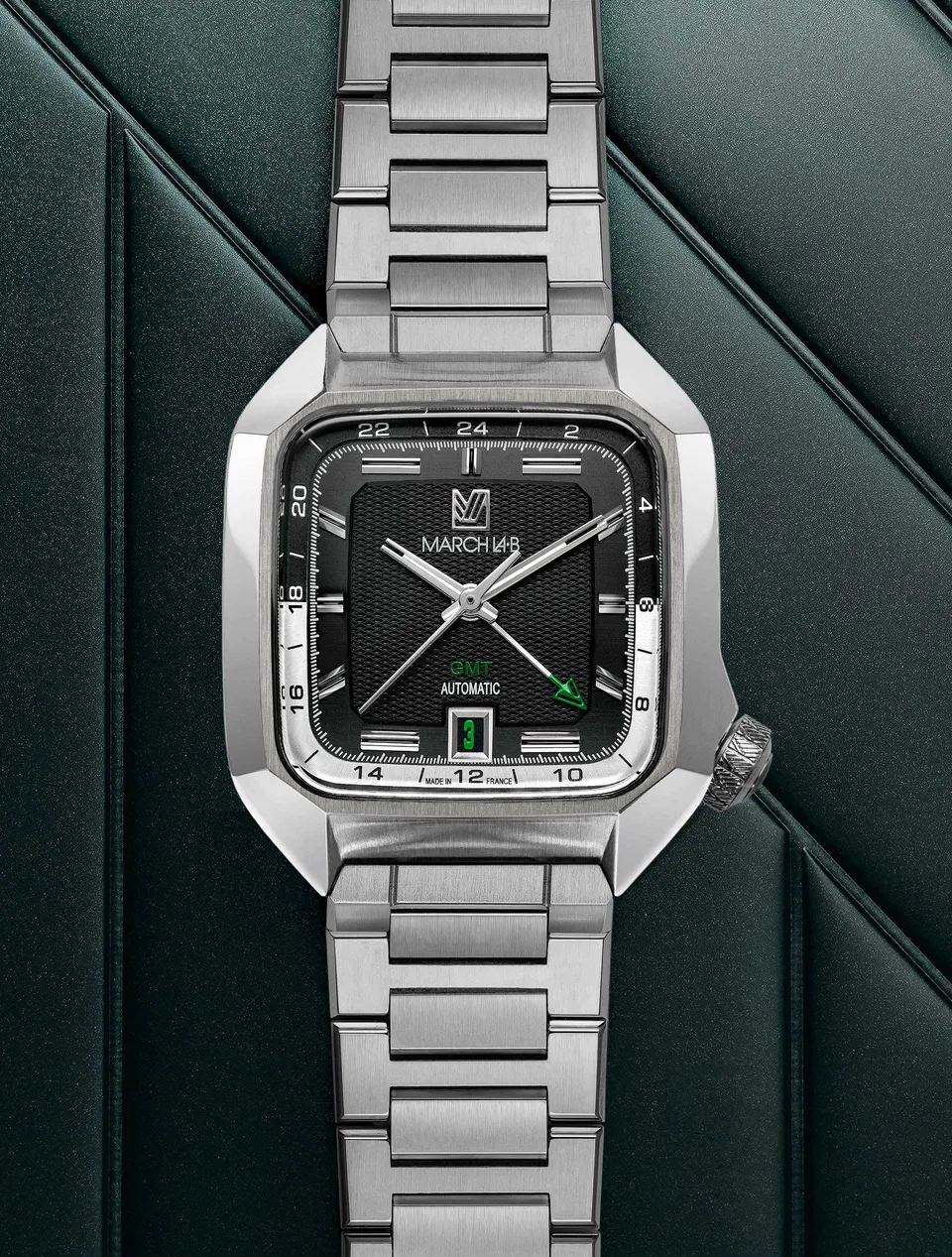 montre-march-la-b-am2-gmt-automatique-39-mm-black image 1