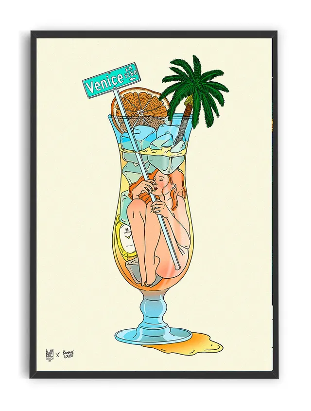 march-la-b-affiche-cocktail-illustration-romane-louise image 1