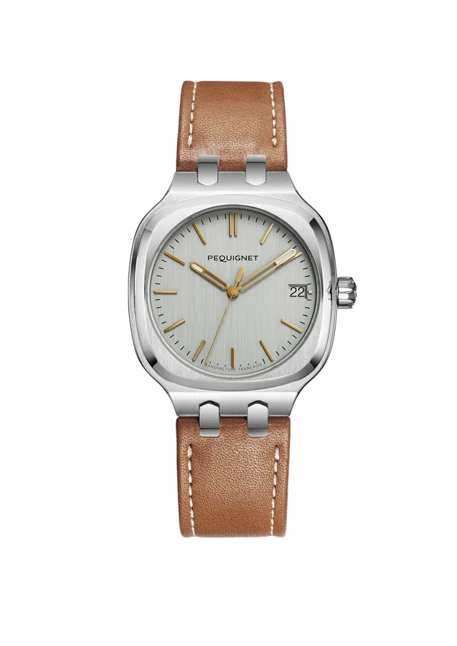 pequignet-concorde-36-mm-argent-dor-montre-sport-chic-femme-calibre-initial image 1