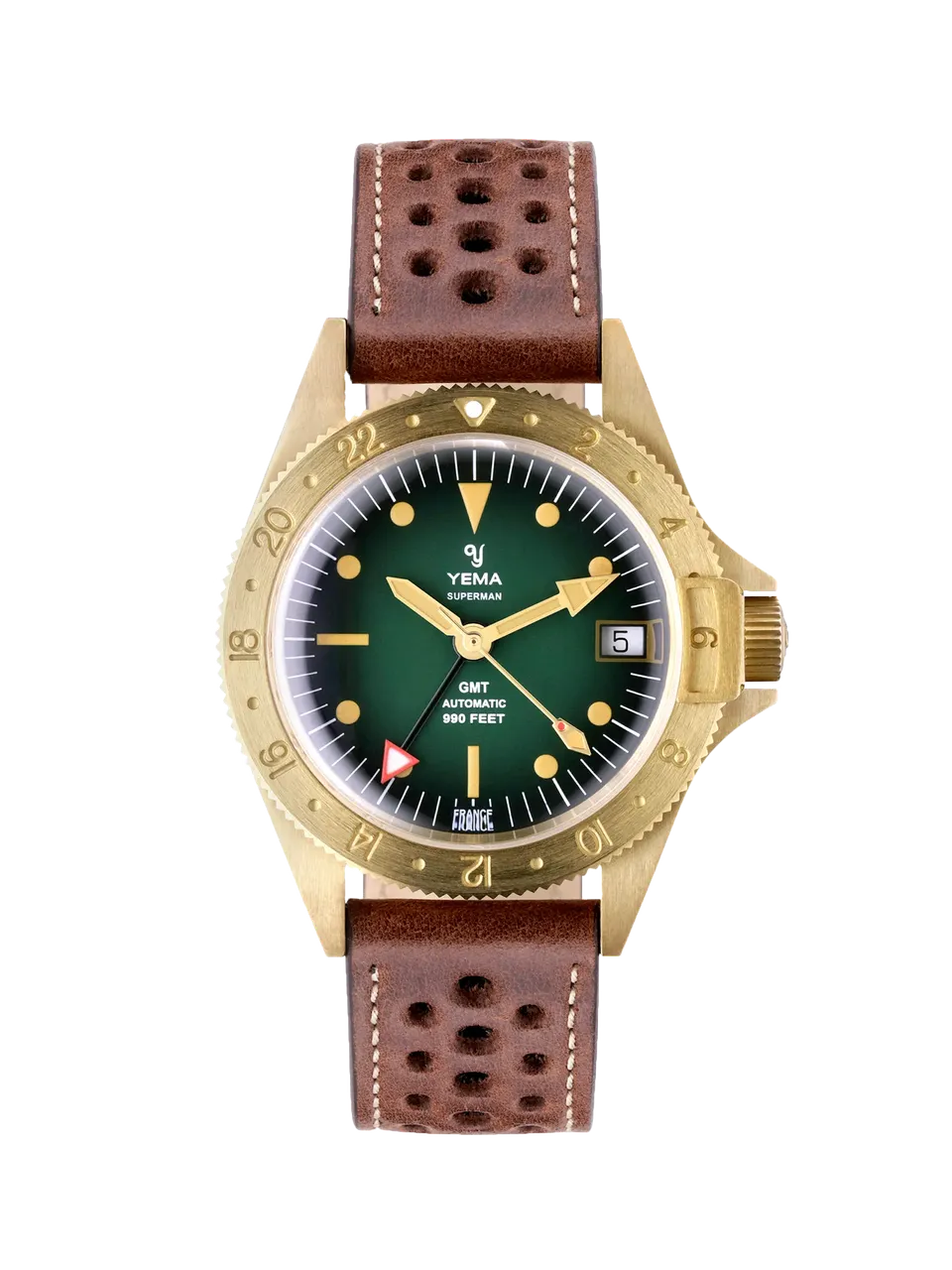 yema-superman-heritage-gmt-bronze-montre-gmt image 1