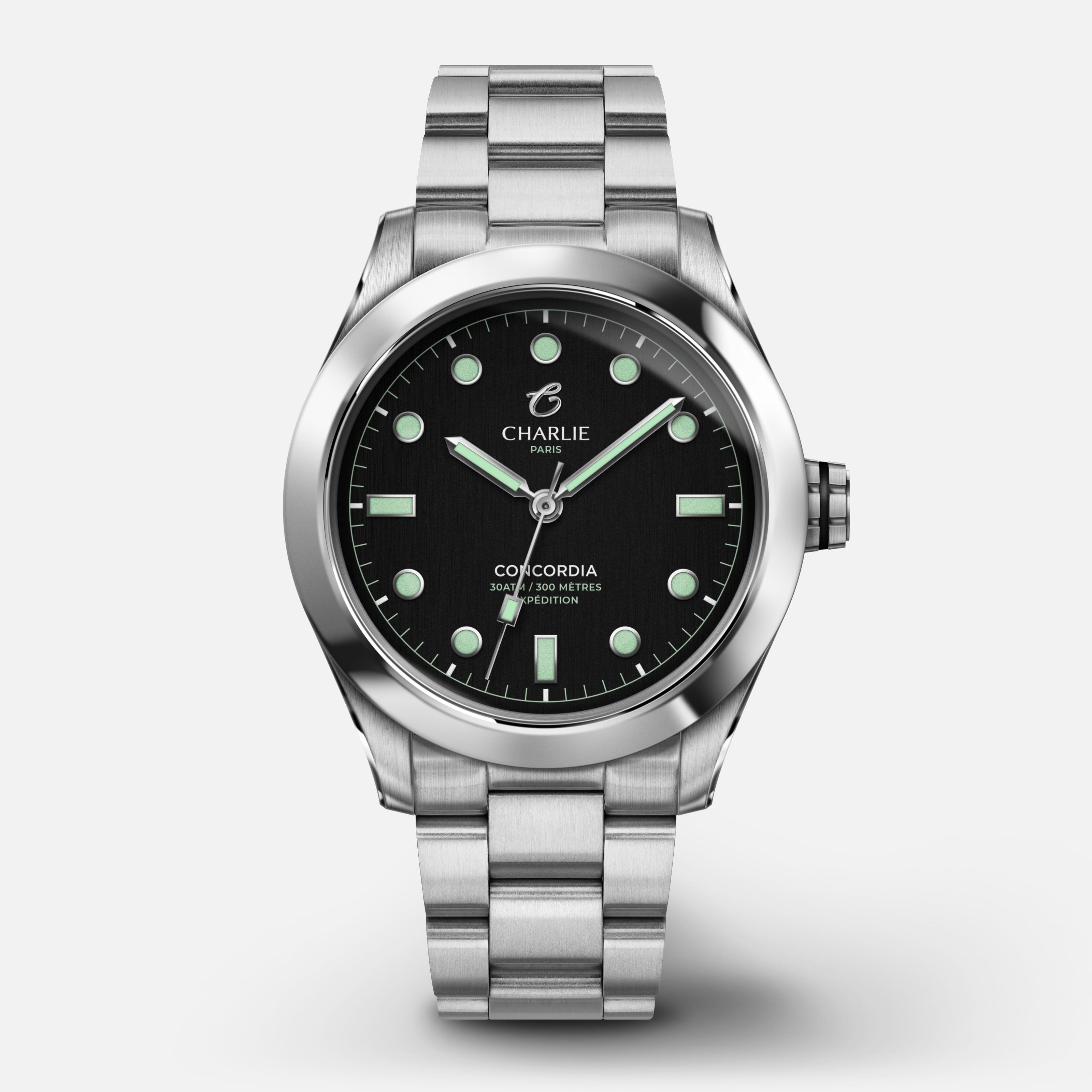 charlie-paris-concordia-noir-38-mm-montre-quartz-tanche-300-m image 1