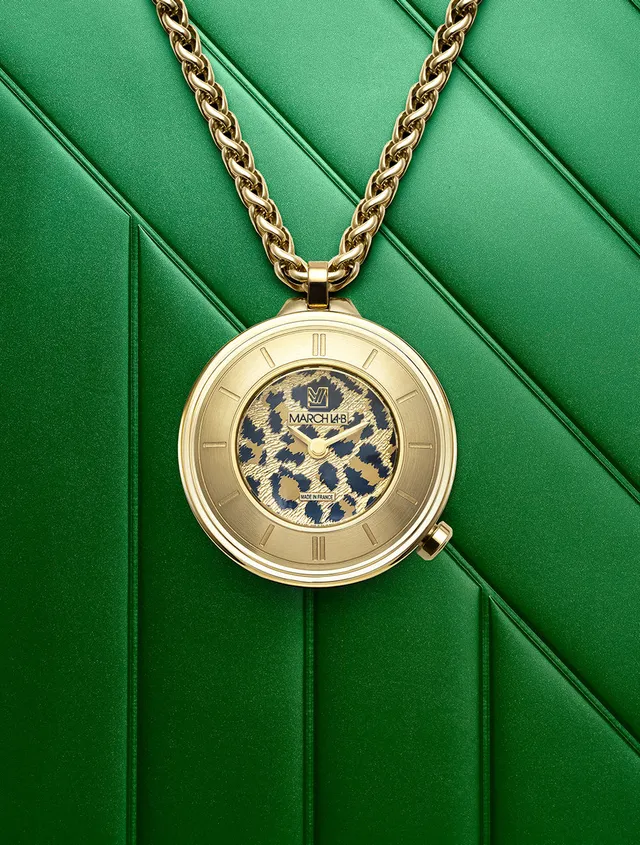 march-la-b-lady-volante-sautoir-cheetah-montre-bijou image 1
