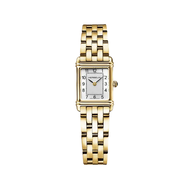 herbelin-art-d-co-montre-femme-quartz-dor-e-chiffres-arabes image 1