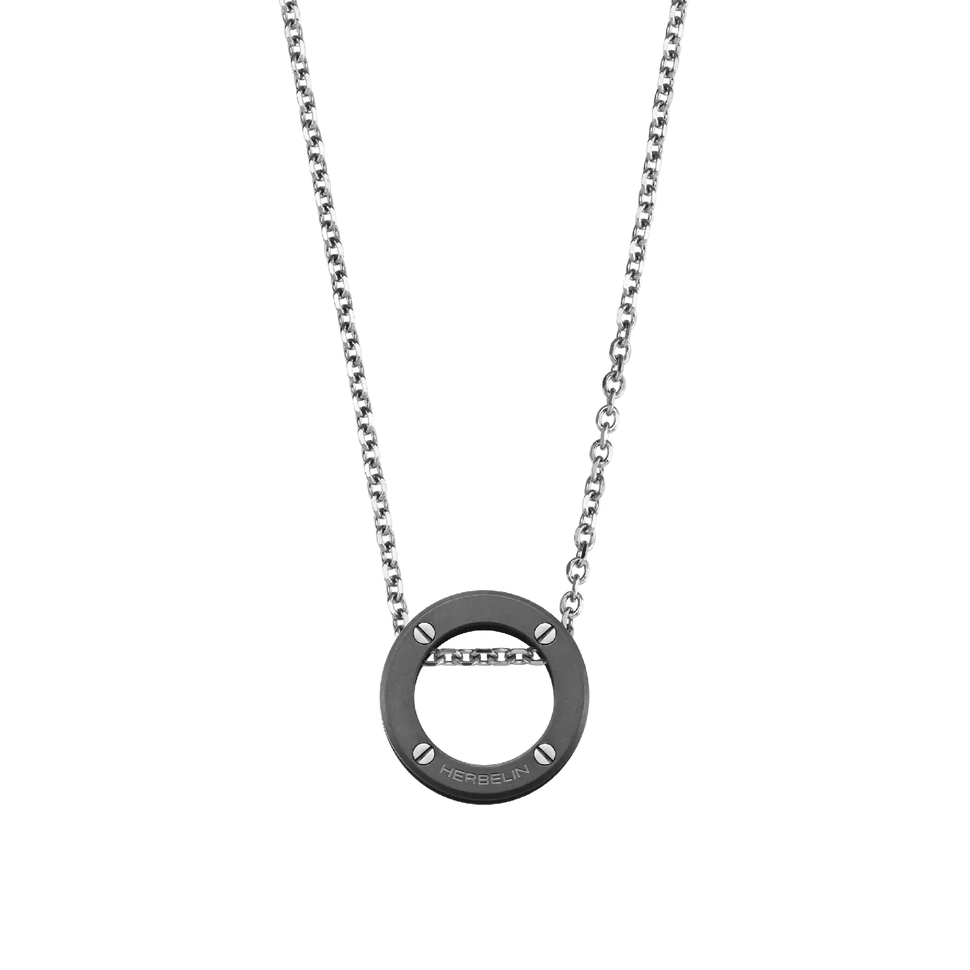 herbelin-newport-duo-collier-homme-titane-sabl image 4