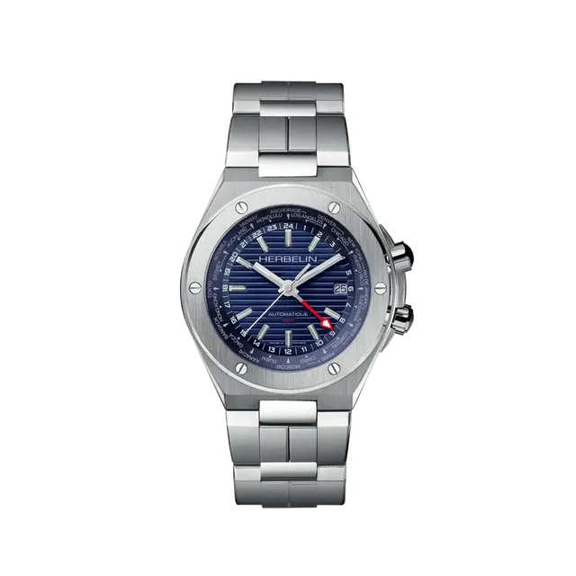 herbelin-cap-camarat-gmt-automatique-acier-bleu-dition-limit-e-500-ex-homme image 1